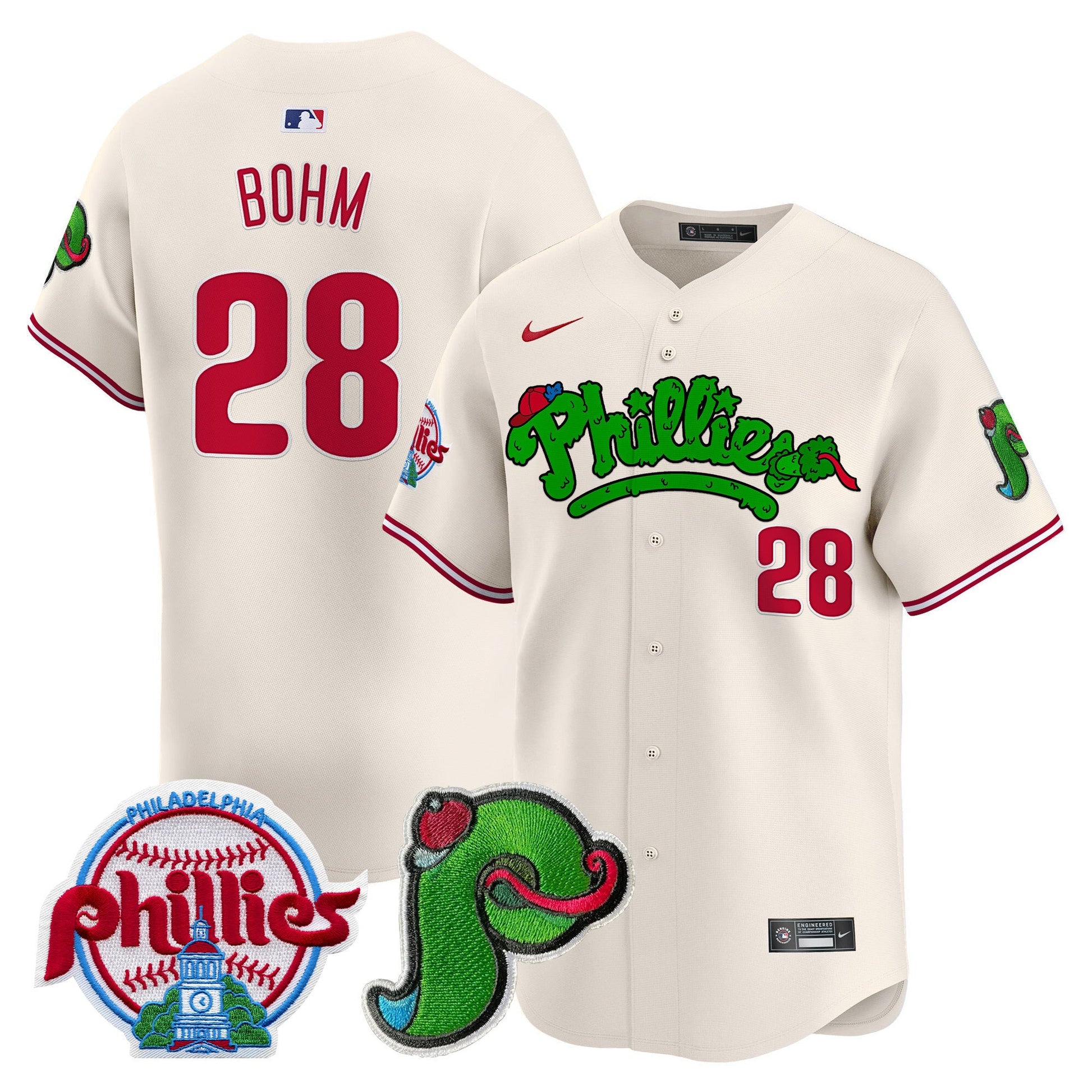 Unisex Phillies Phanatic Patch Vapor Premier Limited Jersey V3 - All Stitched