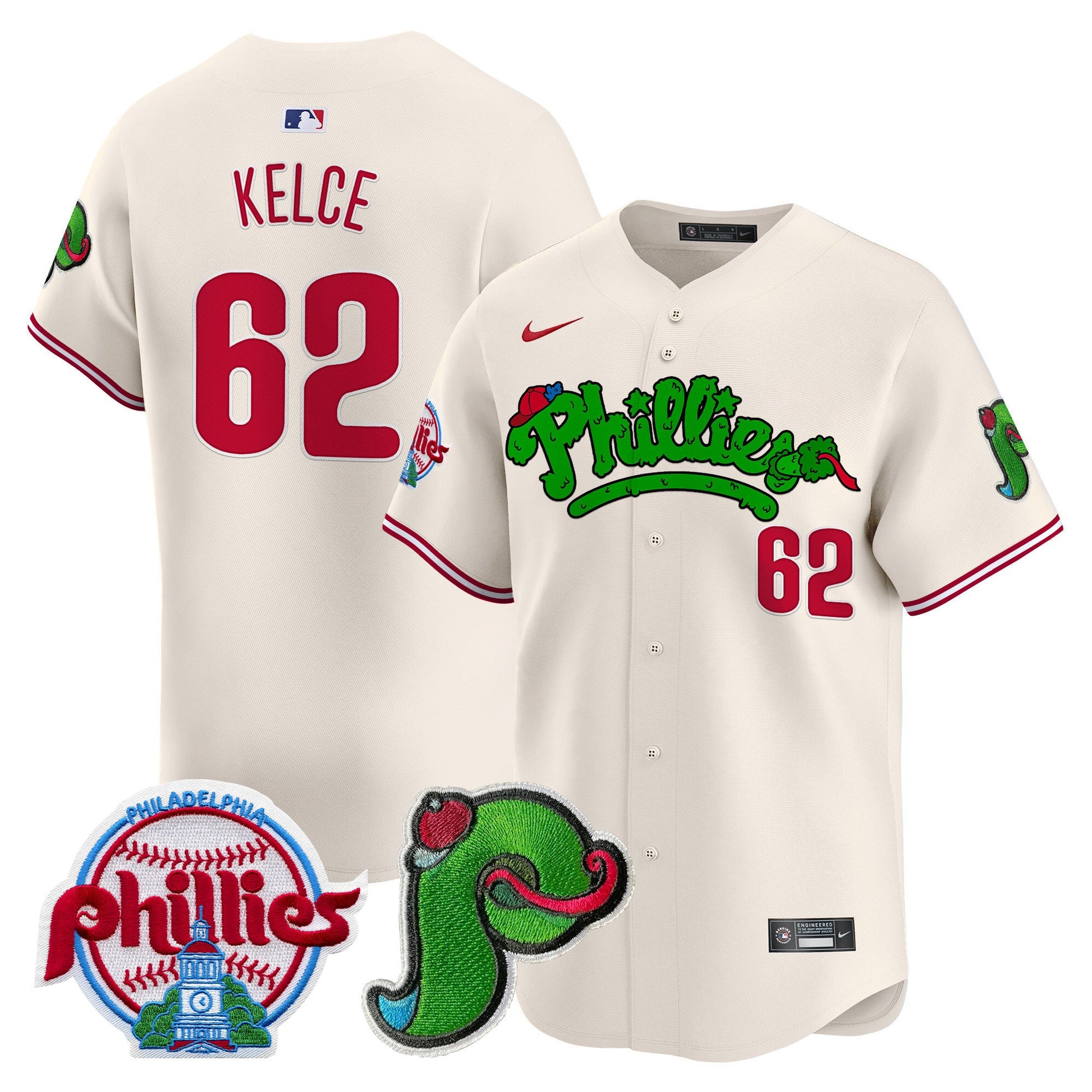 Unisex Phillies Phanatic Patch Vapor Premier Limited Jersey V3 - All Stitched