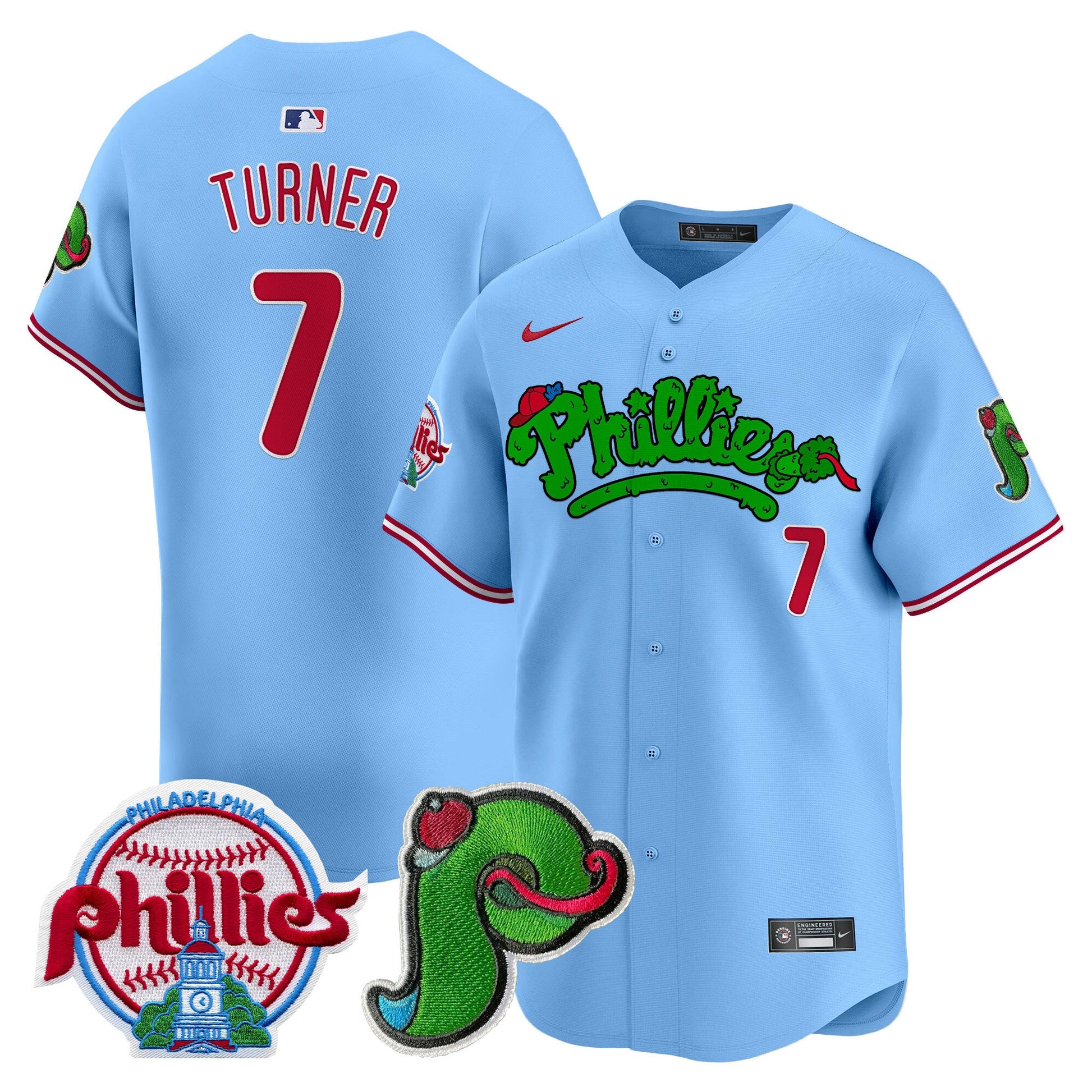 Unisex Phillies Phanatic Patch Vapor Premier Limited Jersey V3 - All Stitched