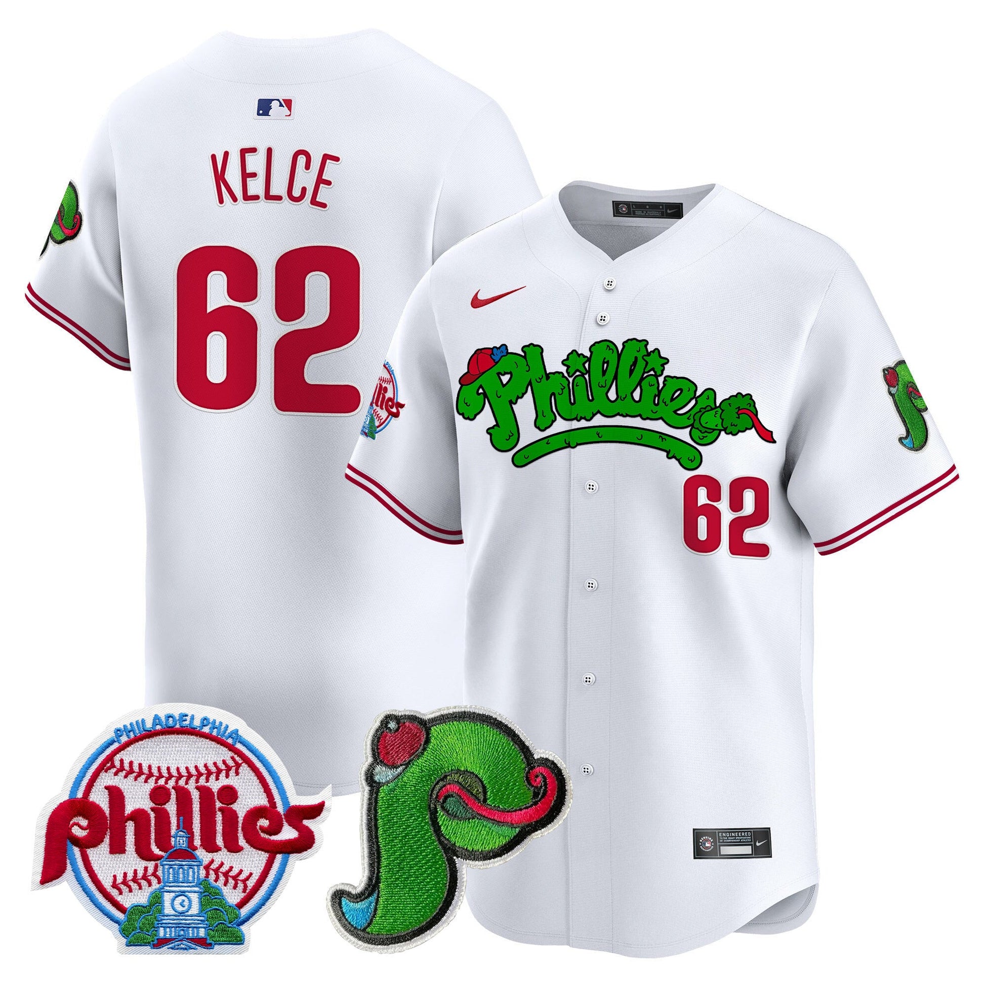 Unisex Phillies Phanatic Patch Vapor Premier Limited Jersey V3 - All Stitched