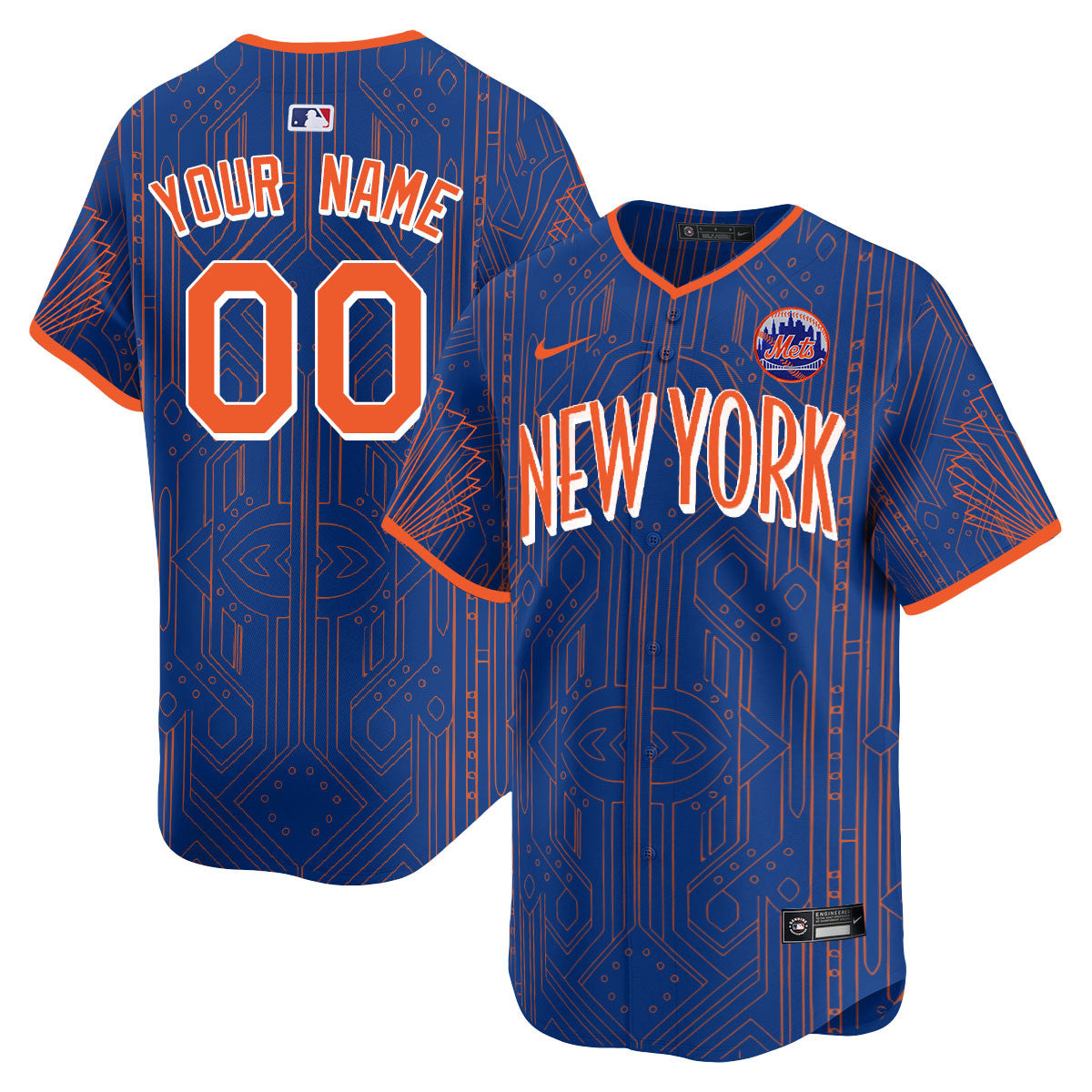 Custom Mets City Connect Concept Limited Jersey - All Stitched