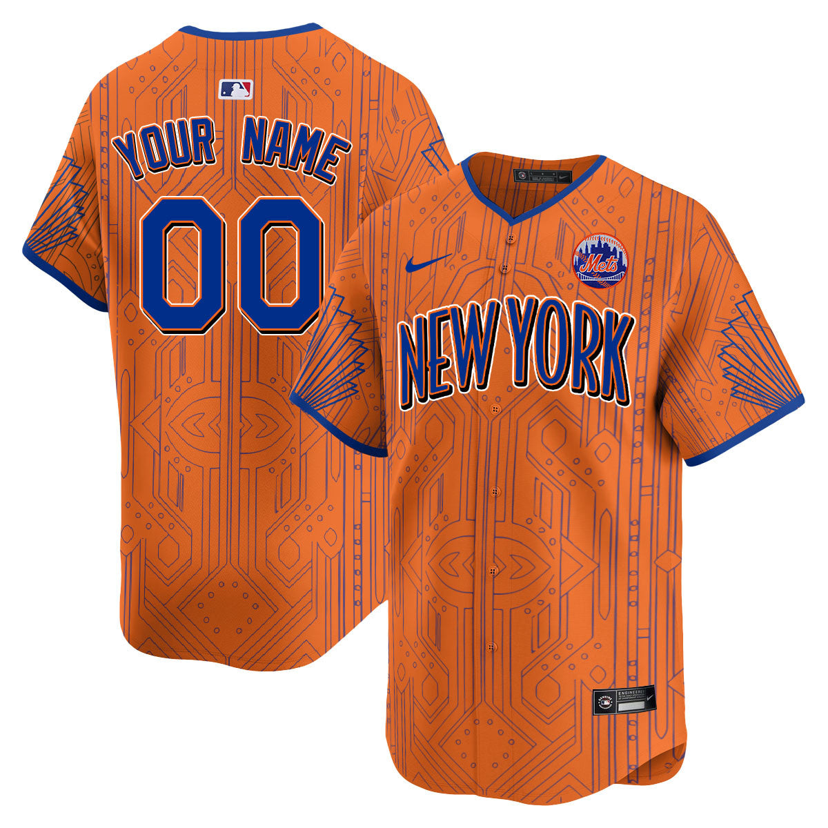 Custom Mets City Connect Concept Limited Jersey - All Stitched