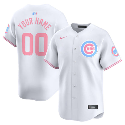 Chicago Cubs Bubblegum Pink Vapor Premier Limited Custom Jersey - All Stitched