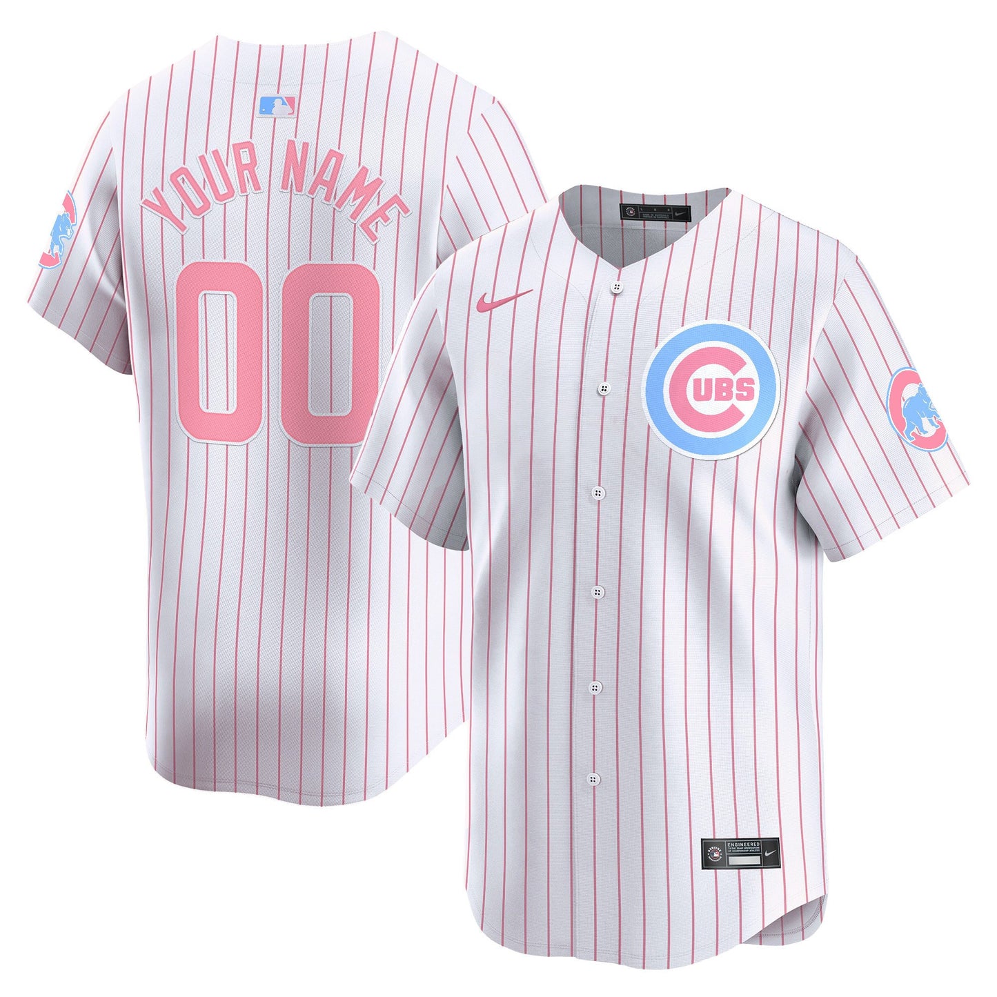 Chicago Cubs Bubblegum Pink Vapor Premier Limited Custom Jersey - All Stitched