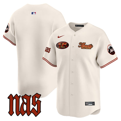 Mets Nas Illmatic Vapor Premier Limited Jersey V2 - All Stitched