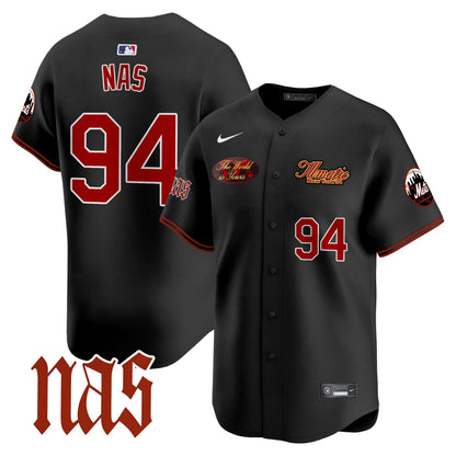 Mets Nas Illmatic Vapor Premier Limited Jersey V2 - All Stitched