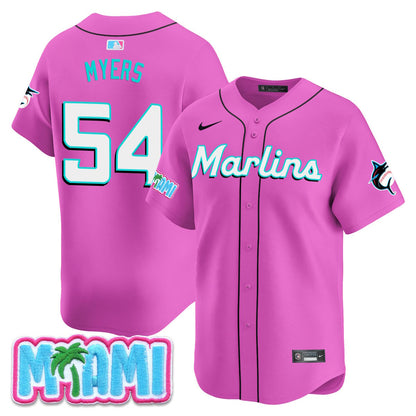 Men's Miami Marlins Vice City Jersey - All Stitched