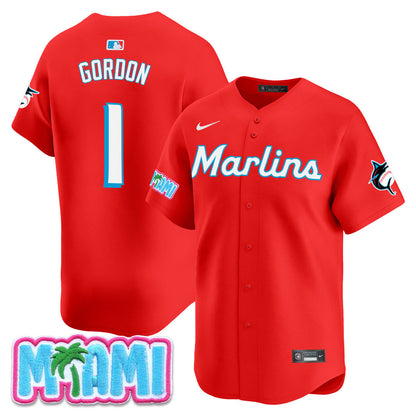 Men's Miami Marlins Vice City Jersey - All Stitched