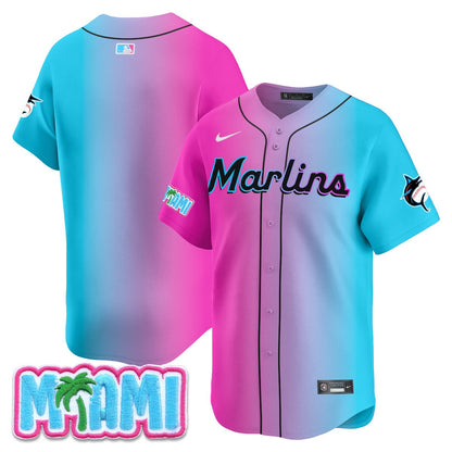 Men's Miami Marlins Vice City Jersey - All Stitched