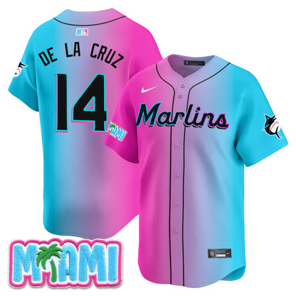 Miami Marlins Vice City Jersey - All Stitched