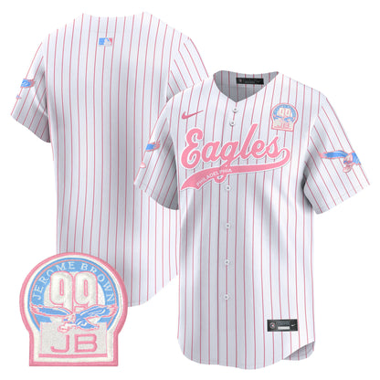 Unisex Eagles Bubblegum Pink Vapor Premier Limited Jersey - All Stitched