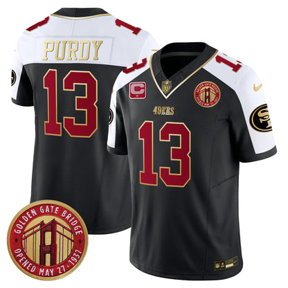 49ers Golden Gate Bridge Patch Vapor Limited Jersey - All Stitched