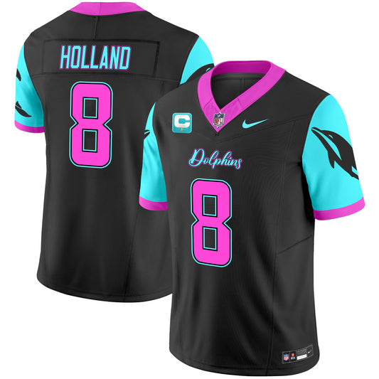 Dolphins "Miami Vice" Vapor Limited Jersey - All Stitched
