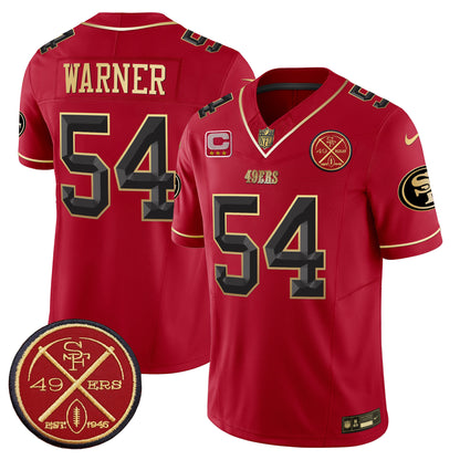 49ers Est.1946 Patch Vapor Limited Jersey V2 - All Stitched