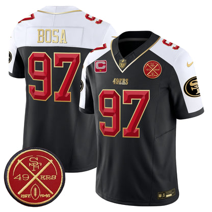 49ers Est.1946 Patch Vapor Limited Jersey V2 - All Stitched