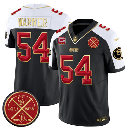 49ers Est.1946 Patch Vapor Limited Jersey V2 - All Stitched