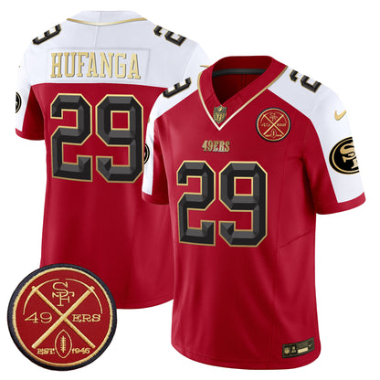 49ers Est.1946 Patch Vapor Limited Jersey V2 - All Stitched