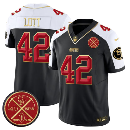 49ers Est.1946 Patch Vapor Limited Jersey V2 - All Stitched