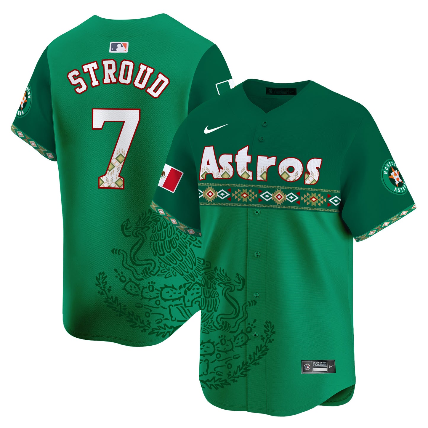 Astros Mexico Vapor Premier Limited Jersey - Printed