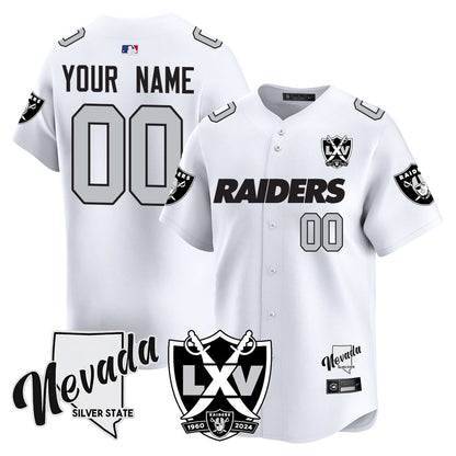 Custom Raiders 2024 Baseball Limited Jersey - 65th Anniversary - All Stitched