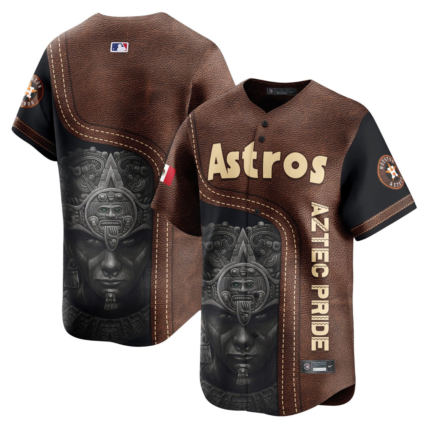 Astros Mexico Aztec Warriors Vapor Premier Limited Jersey - Printed