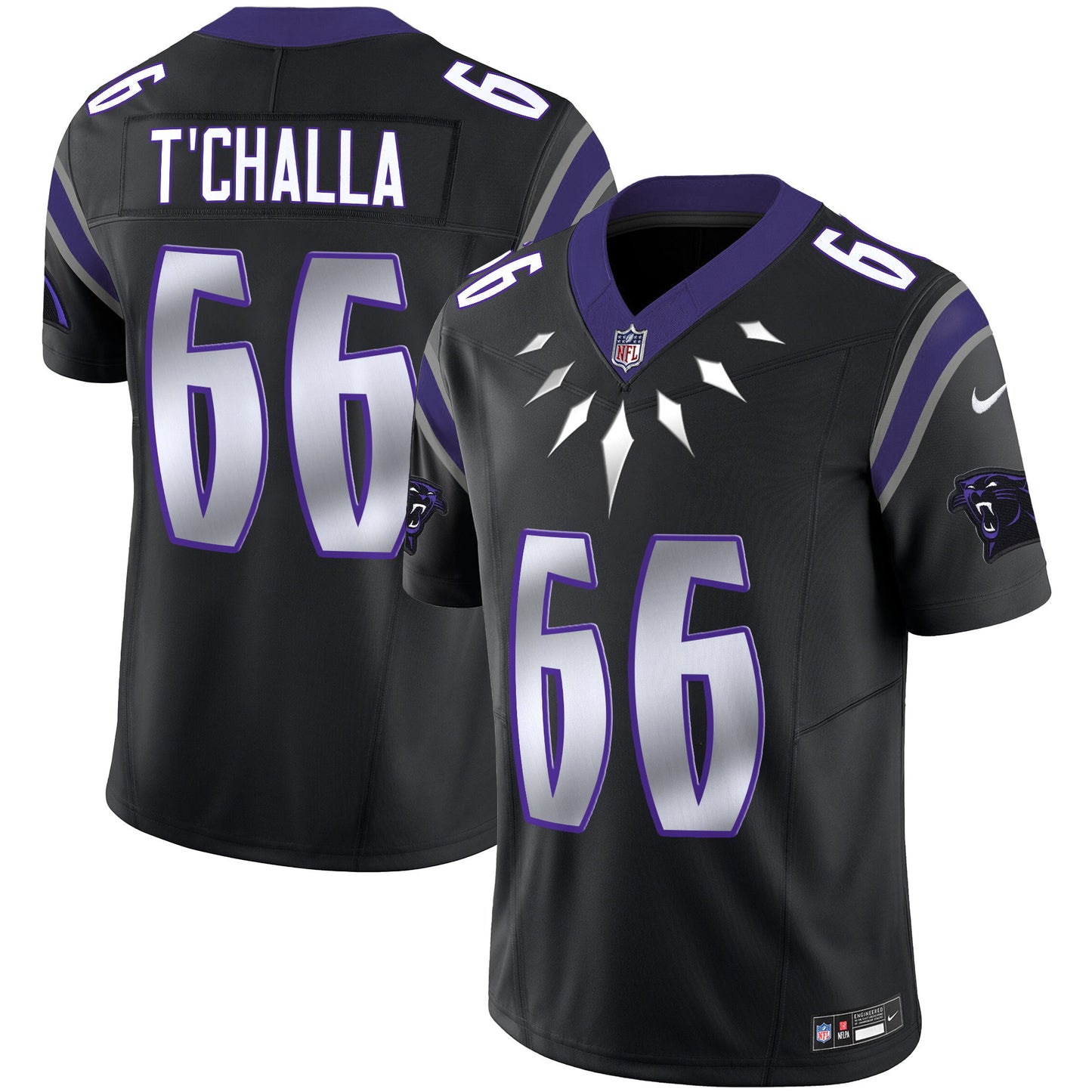 Carolina Panthers Wakanda Vapor Limited Jersey - All Stitched