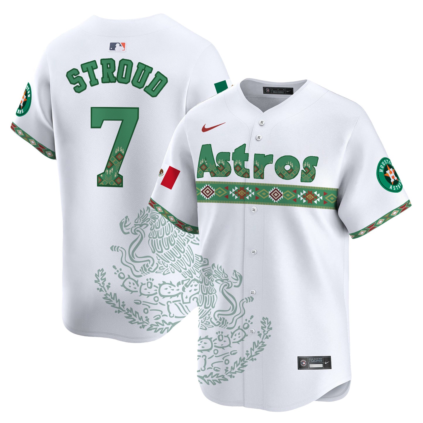 Astros Mexico Vapor Premier Limited Jersey - Printed