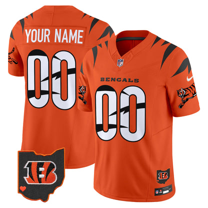 Bengals Special Vapor Limited Custom Jersey - All Stitched