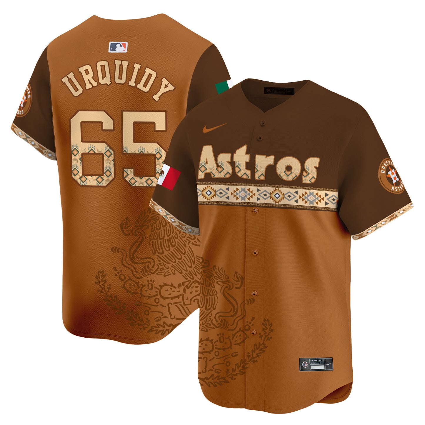 Astros Mexico Vapor Premier Limited Jersey - Printed