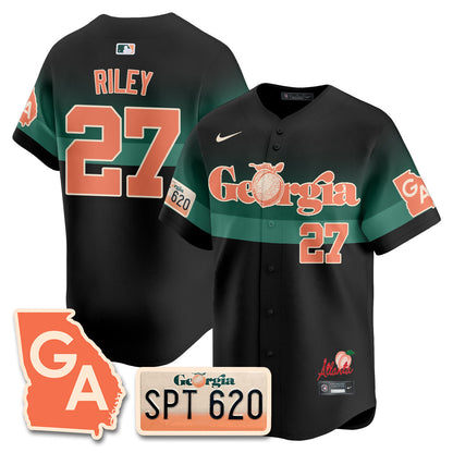 Men's Braves Peach Plates - Georgia Peaches Jersey