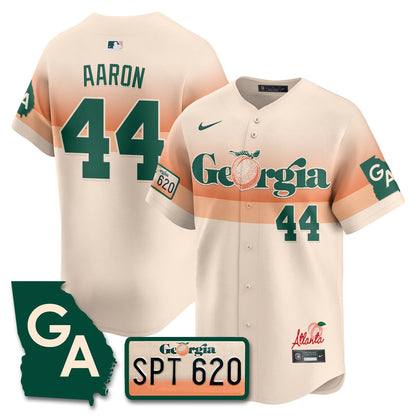 Men's Braves Peach Plates - Georgia Peaches Jersey