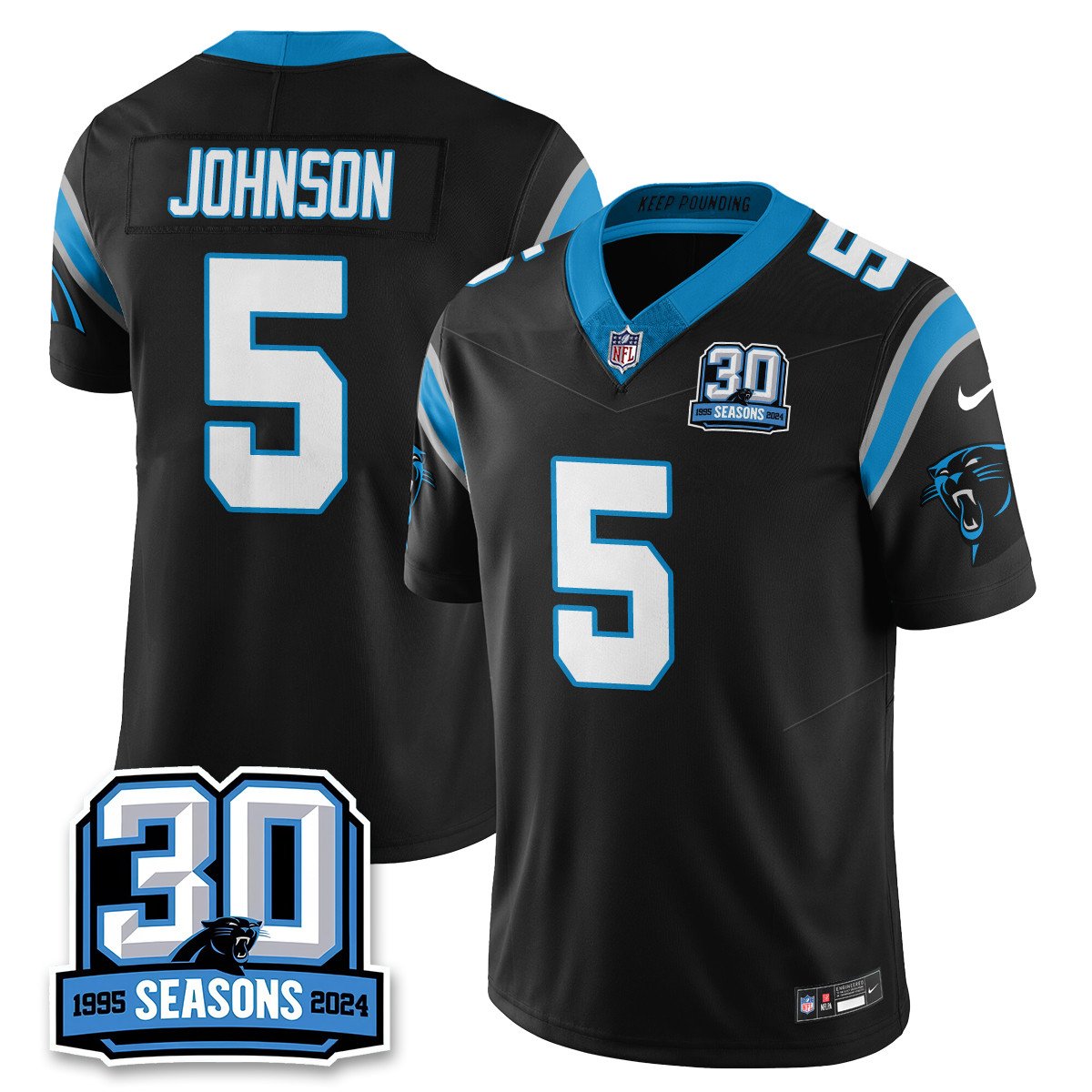 Carolina Panthers 2024 Vapot Limited Jersey - 30th Season - All Stitched