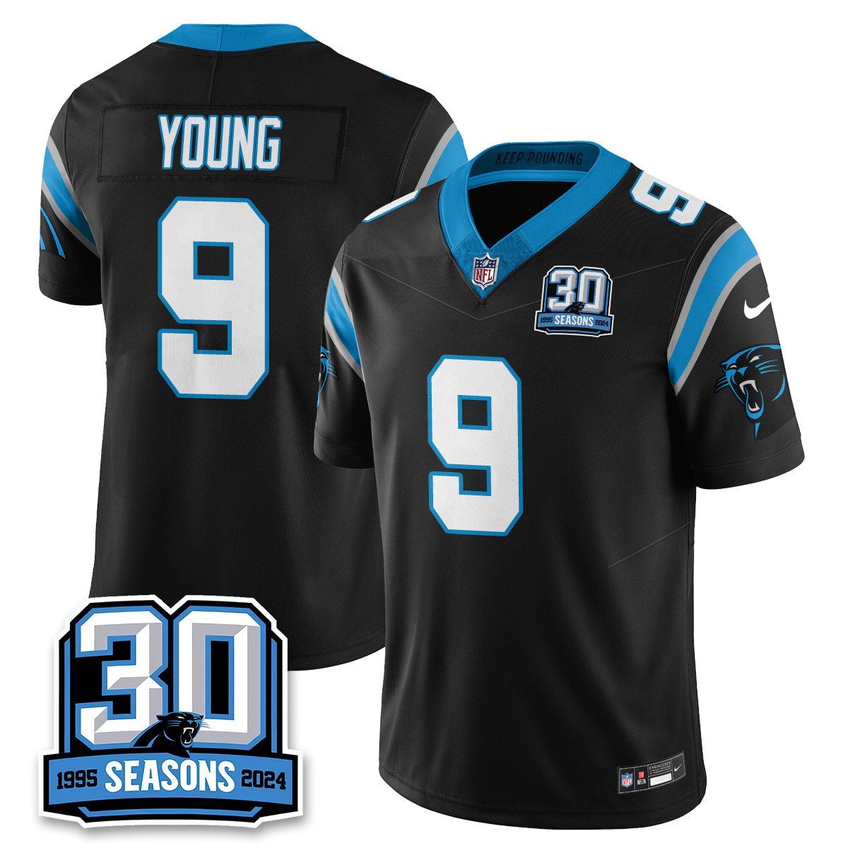 Carolina Panthers 2024 Vapot Limited Jersey - 30th Season - All Stitched