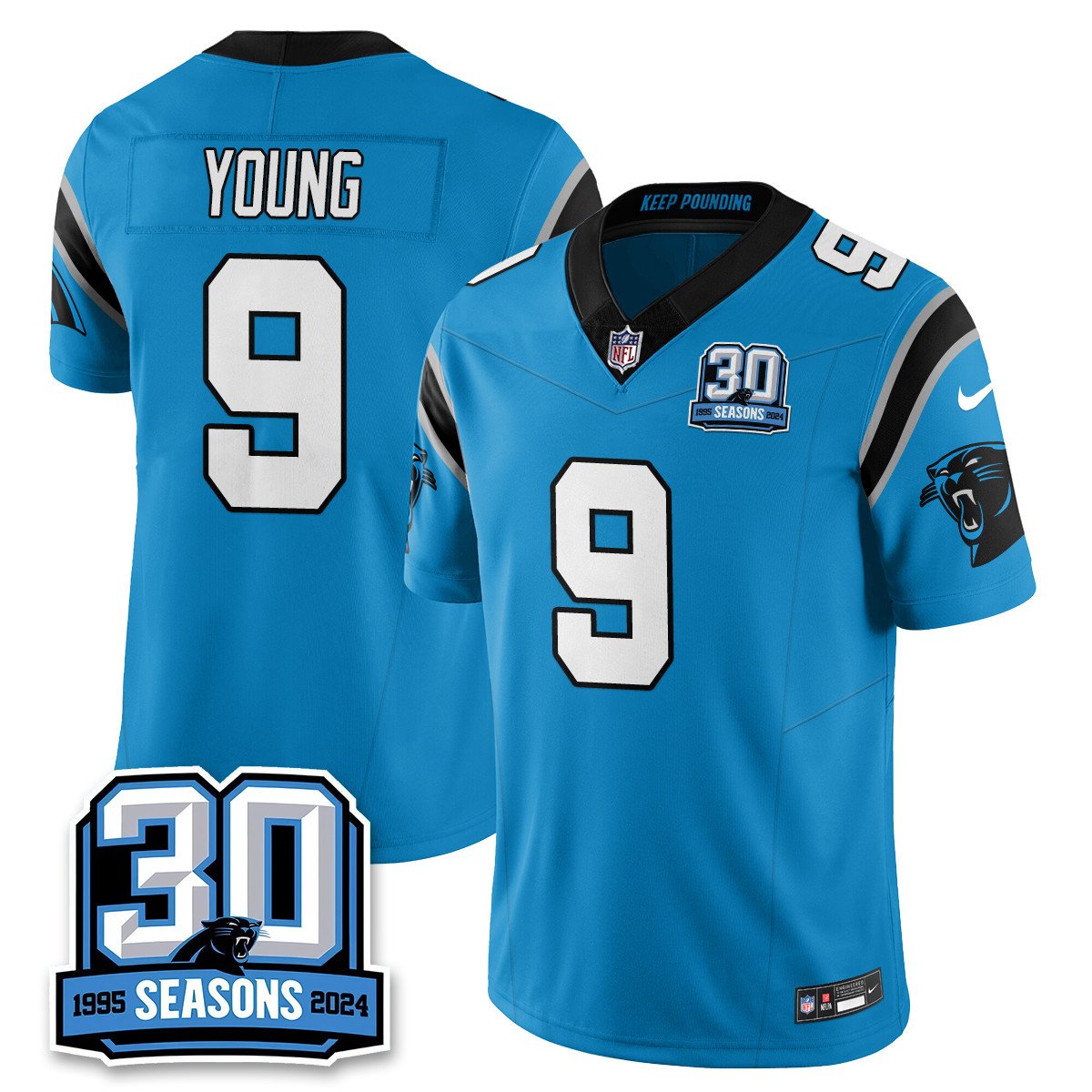 Carolina Panthers 2024 Vapot Limited Jersey - 30th Season - All Stitched