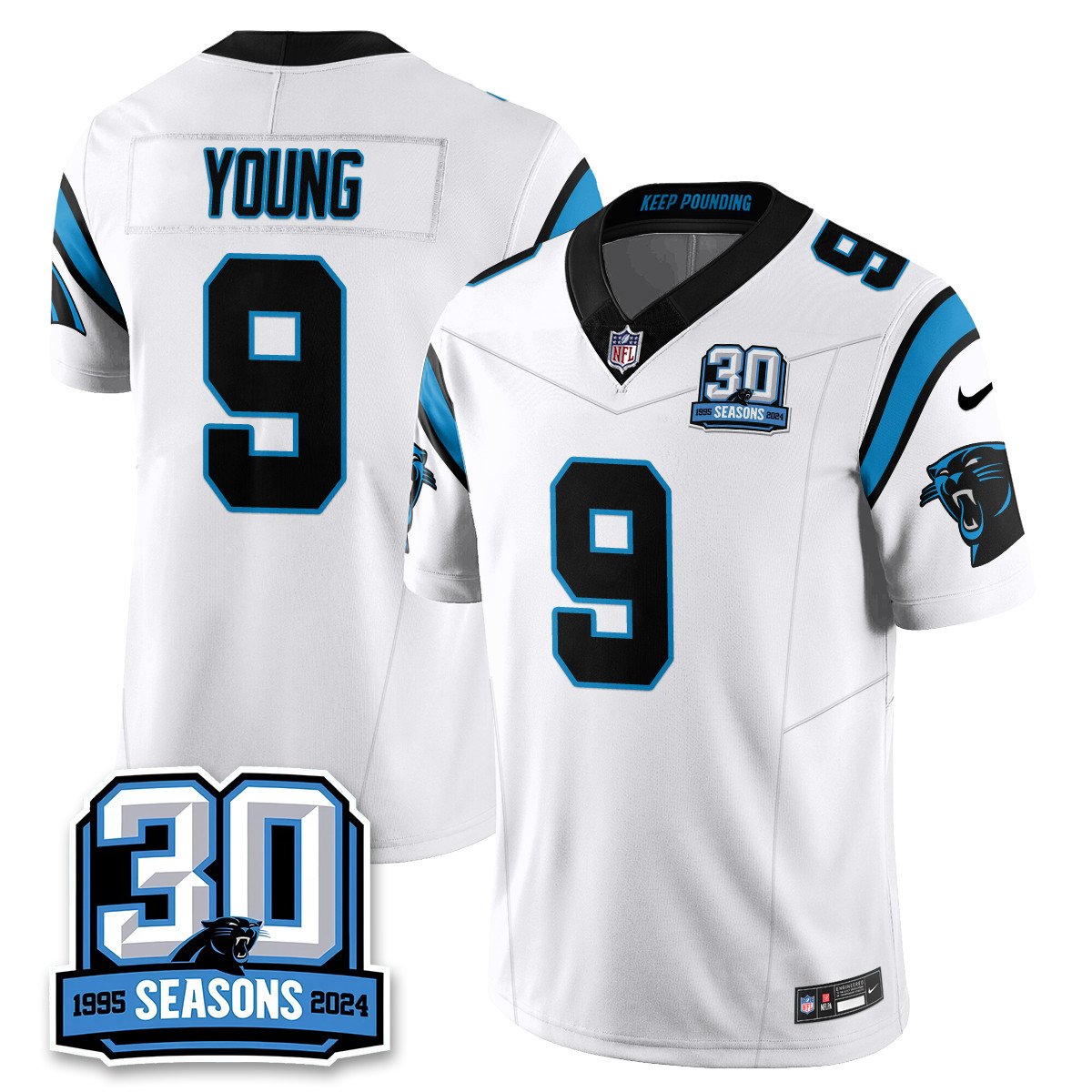 Carolina Panthers 2024 Vapot Limited Jersey - 30th Season - All Stitched