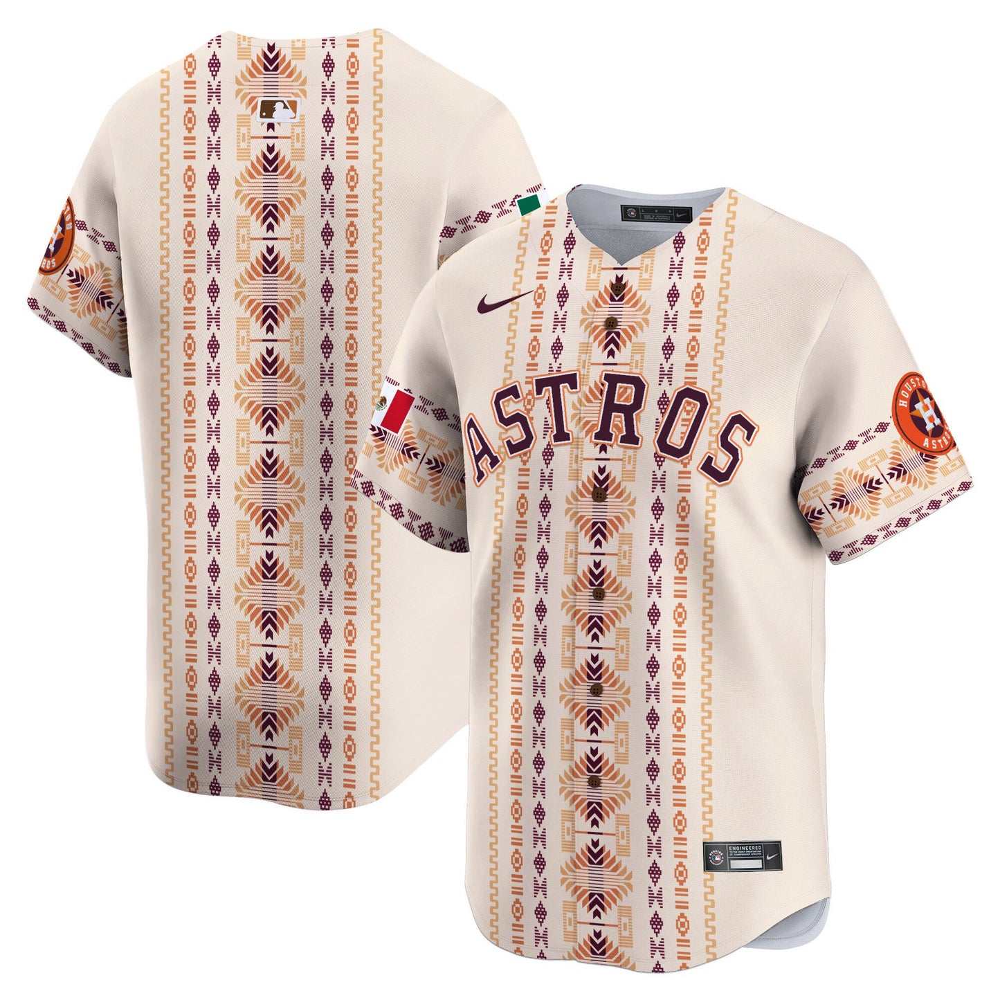 Astros Mexico Traditional Style Vapor Premier Limited Jersey - Printed