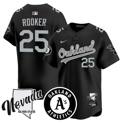 Athletics Black Silver 2024 Jersey - All Stitched