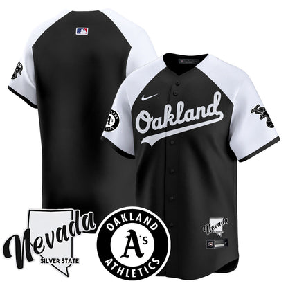 Athletics Black Silver 2024 Jersey - All Stitched