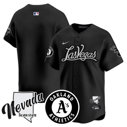 Athletics Black Silver 2024 Jersey N1 - All Stitched