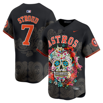 Astros Mexico Skull Vapor Premier Limited Jersey - Printed