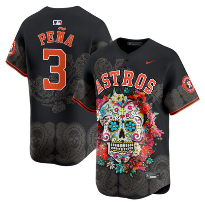 Astros Mexico Skull Vapor Premier Limited Jersey - Printed