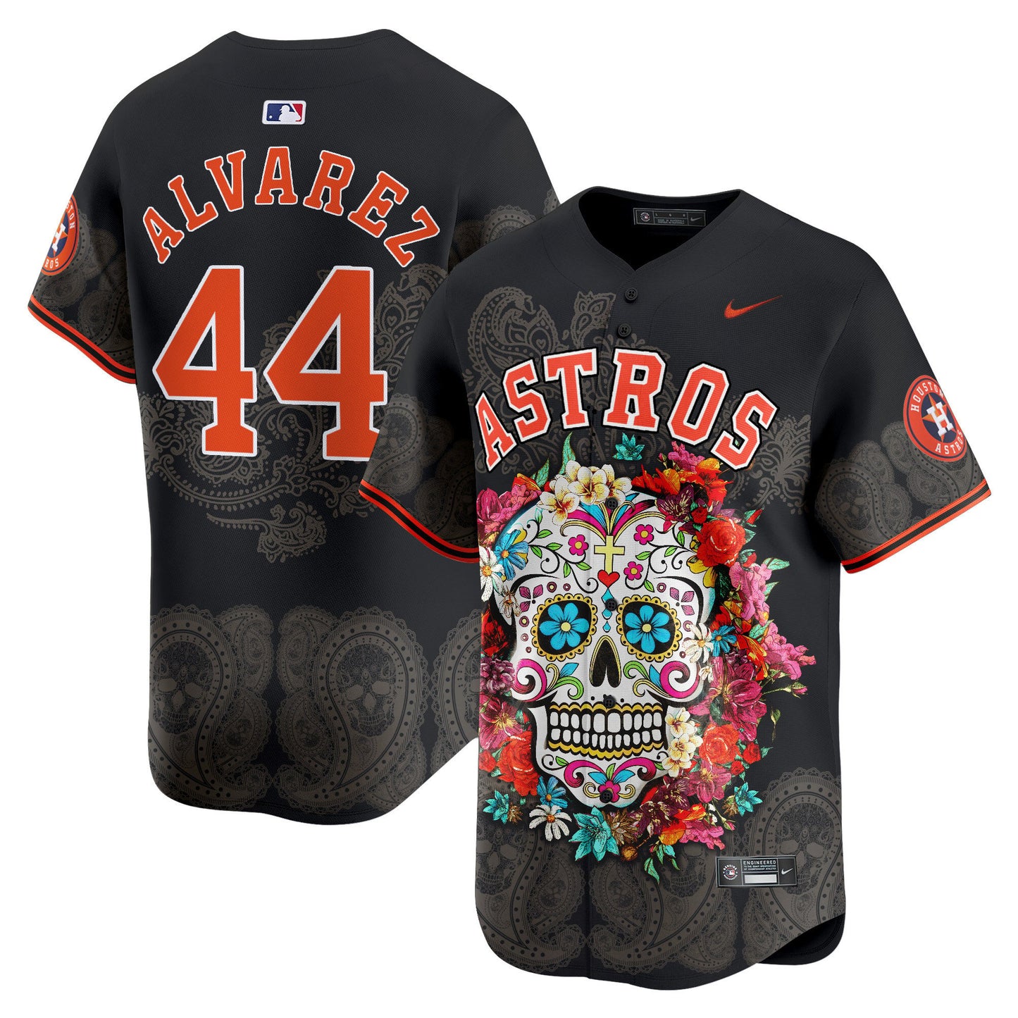 Astros Mexico Skull Vapor Premier Limited Jersey - Printed