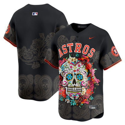 Astros Mexico Skull Vapor Premier Limited Jersey - Printed