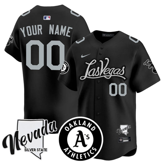 Custom Athletics Black Silver 2024 Jersey N1 - All Stitched