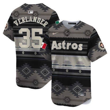 Astros Mexico Traditional Pattern Vapor Premier Limited Jersey - Printed