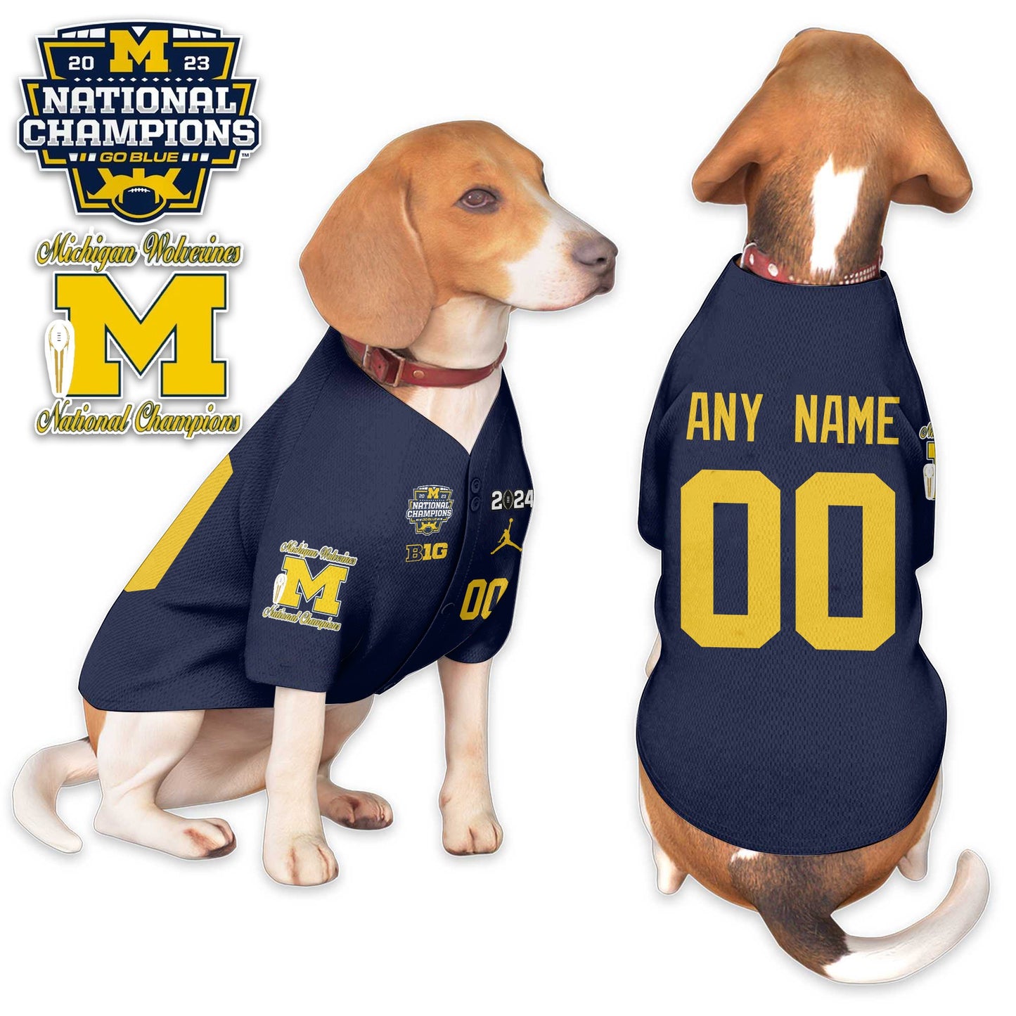 Michigan Wolverines 2024 Champions Pet Coat