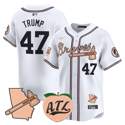 Atlanta Braves Peach Vapor Premier Limited Jersey - All Stitched