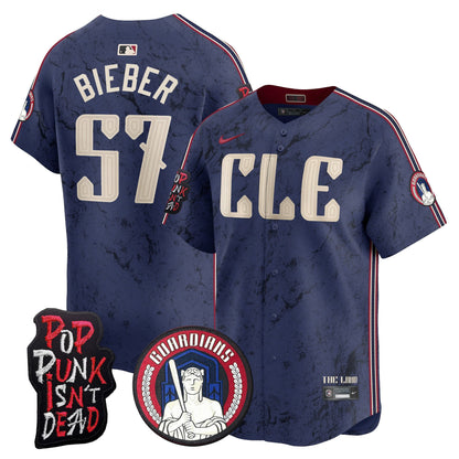 Cleveland Guardians MGK Patch Vapor Premier Limited Jersey - All Stitched