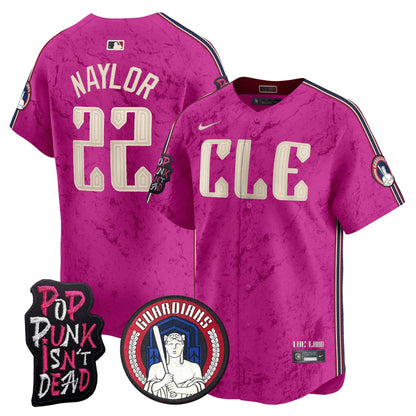 Cleveland Guardians MGK Patch Vapor Premier Limited Jersey - All Stitched