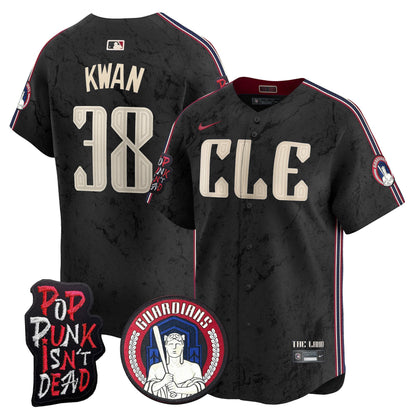 Cleveland Guardians MGK Patch Vapor Premier Limited Jersey - All Stitched